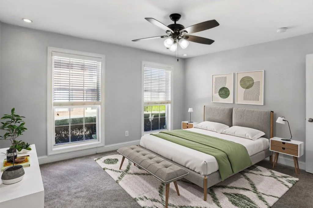 Spacious Owner's Bedroom With A Private Half Bathroom