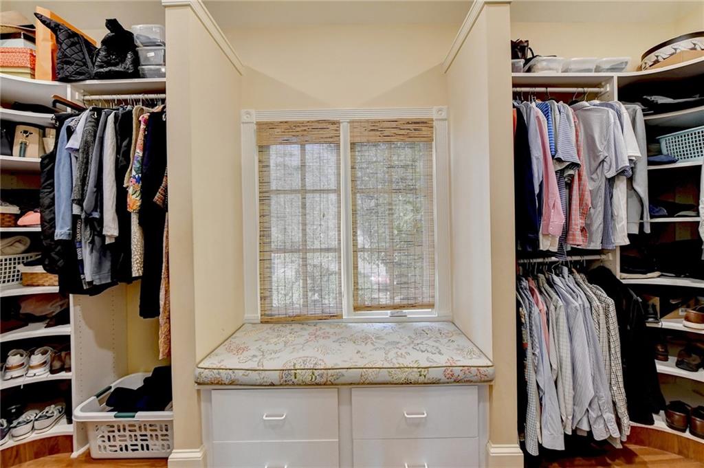 View of spacious closet