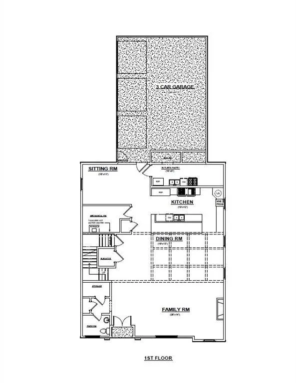 View of home's 1st Level floor plan View of home's 1st Level floor plan