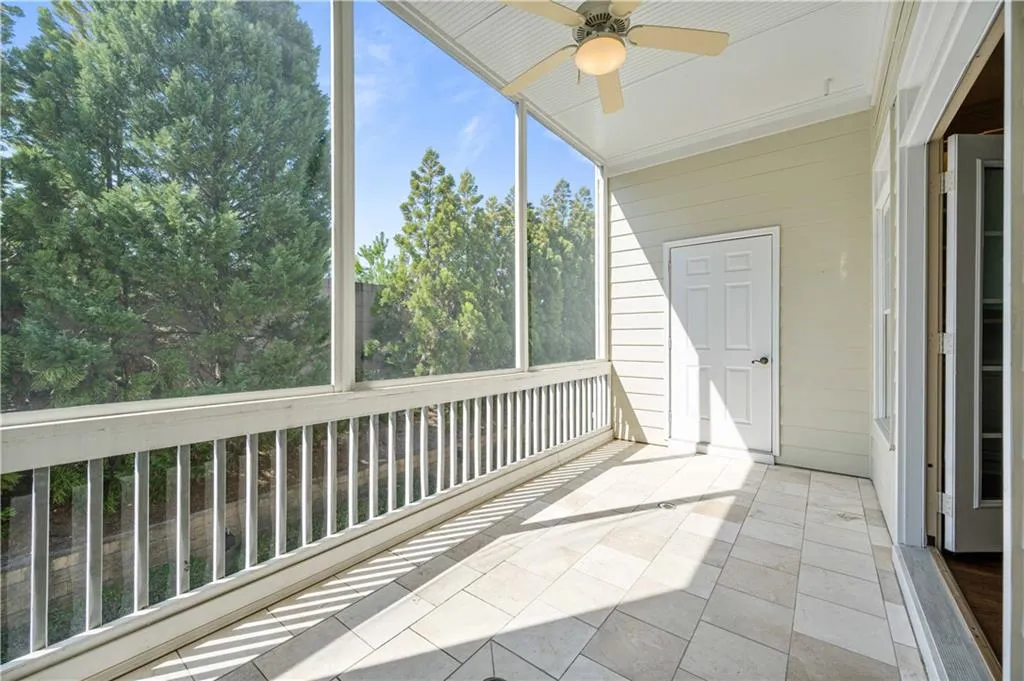 Enjoy a morning cup of coffee or your evening beverage of choice on this wonderful private screened in porch! Extra storage out here as well for cushions or spill over Costco storage!
