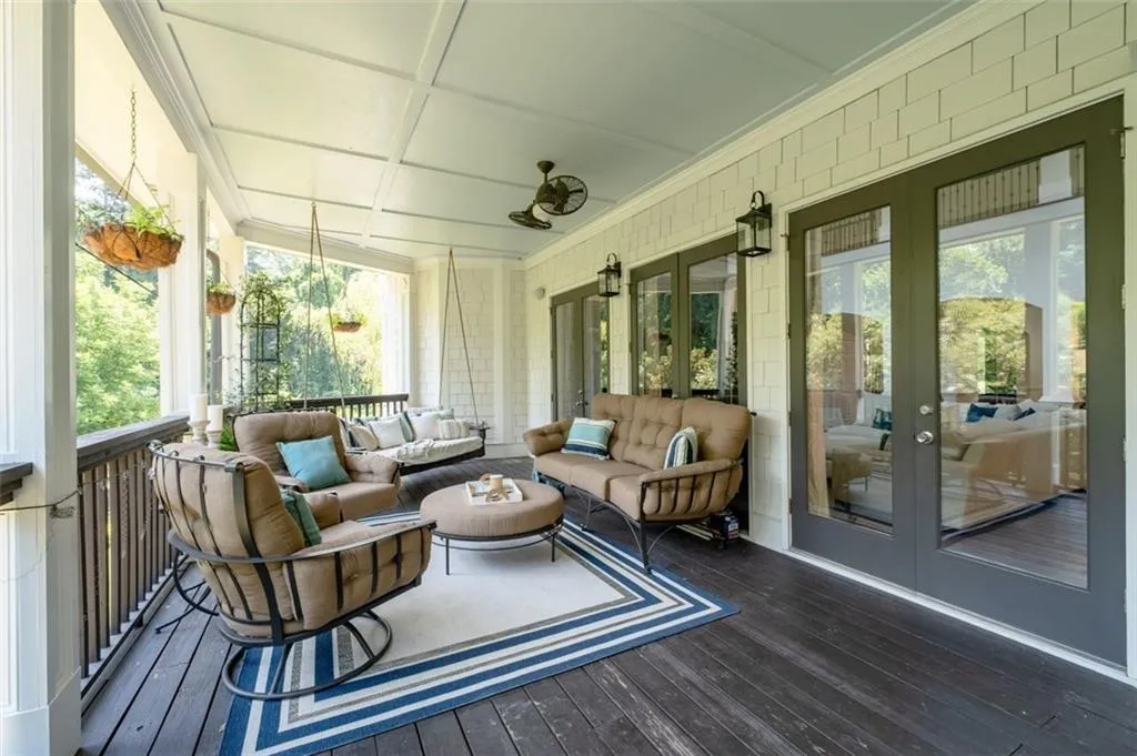 Huge covered porch off the main level