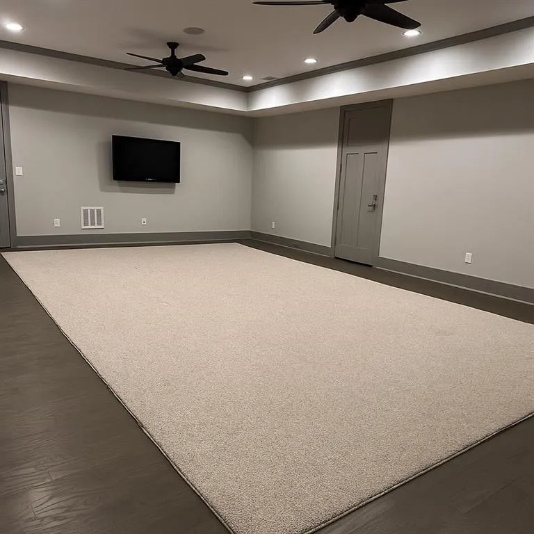 Spacious room great for a media room or a home gym
