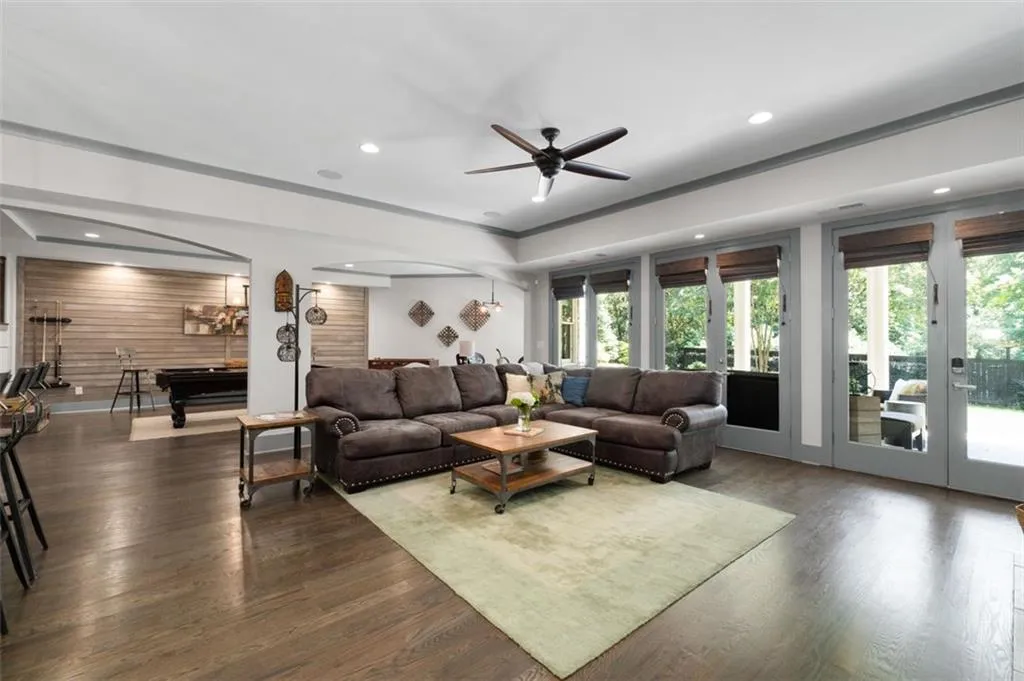 Doors lead to a fantastic covered patio