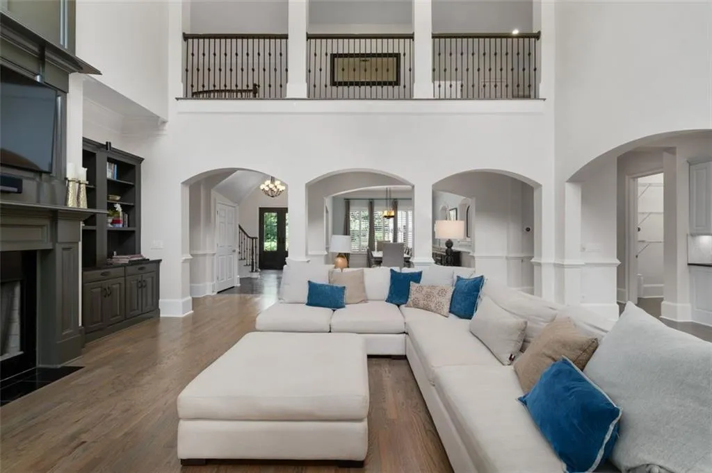 Beautiful two-story living room