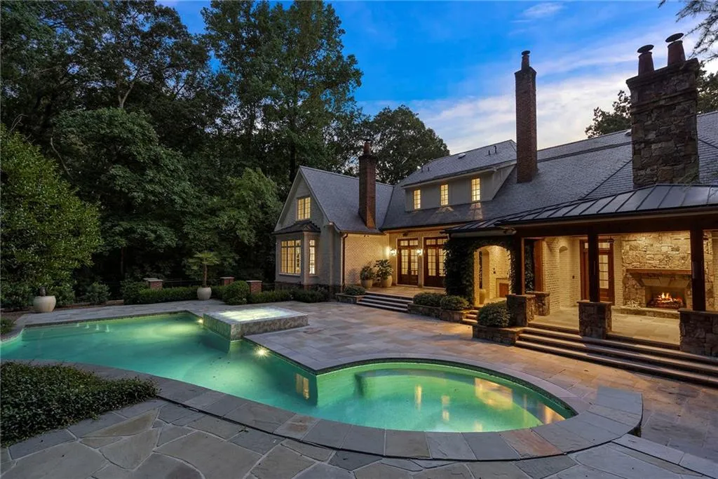 Dusk at the property