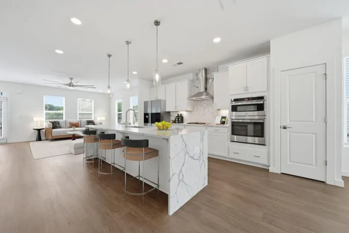 Designer Kitchen With A Large Center Island