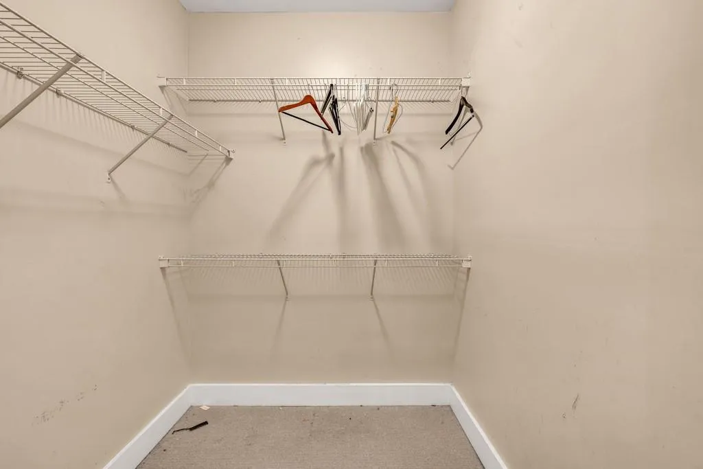Walk-in closet in bedroom!