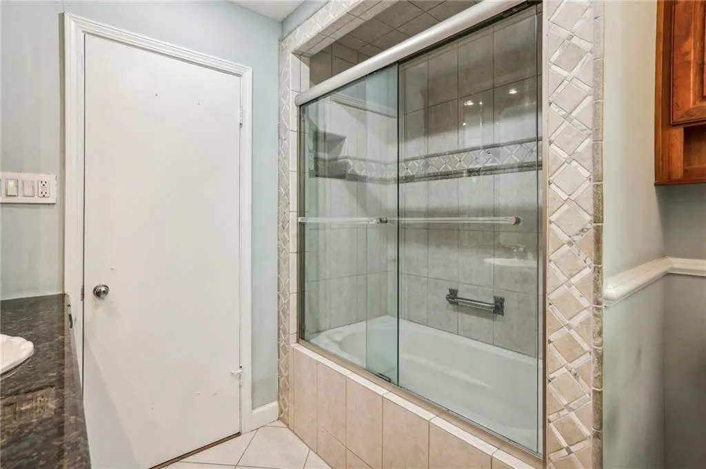 Primary bathroom with jetted tub