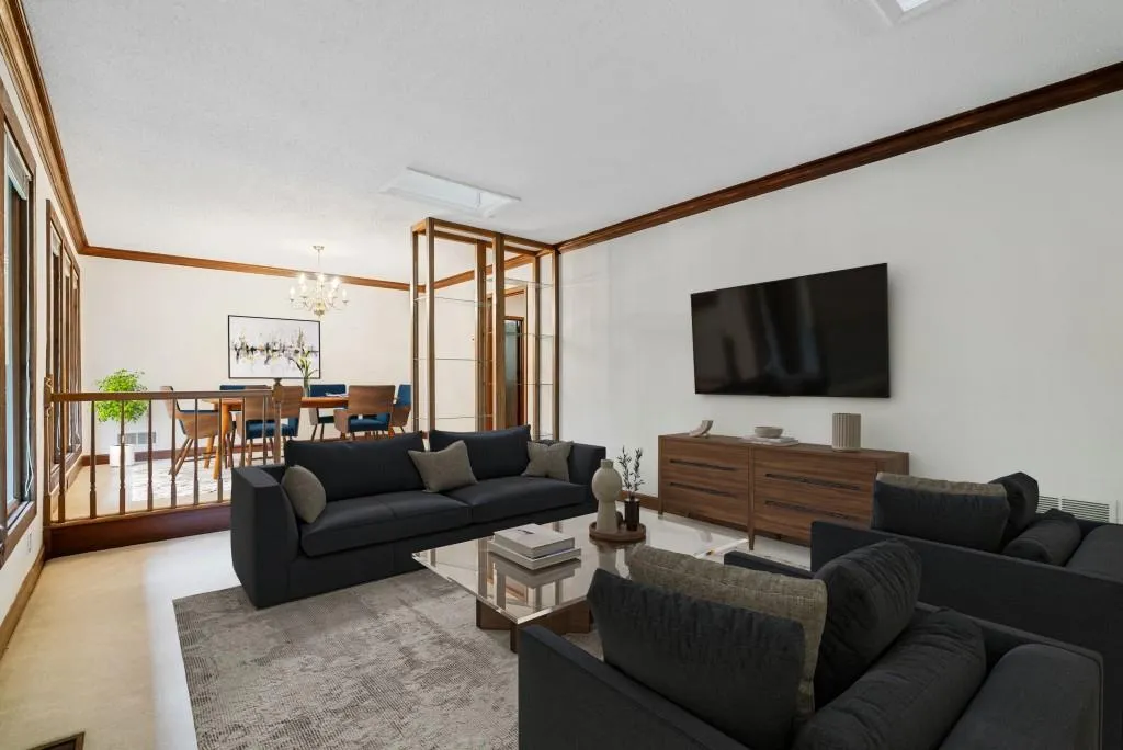 This Picture Was Virtually Staged, But Imagine Your Own Pieces In This Area!