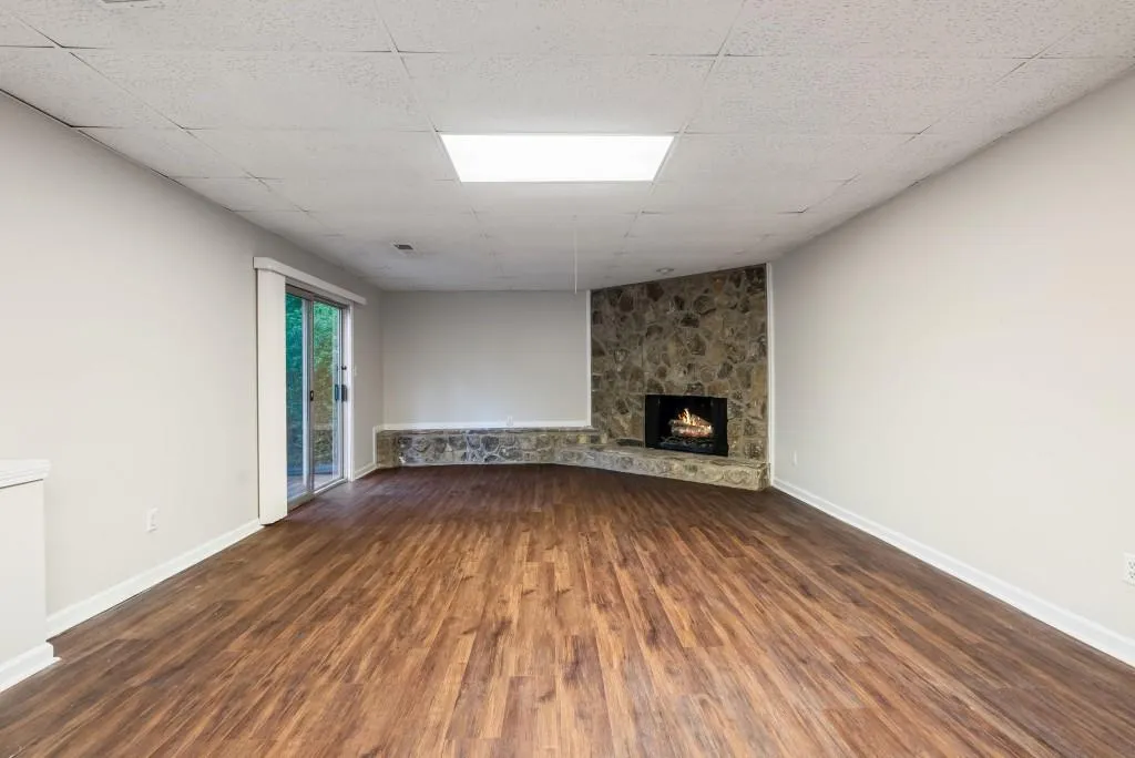 Finished Terrace Level With Its Own Fireplace!