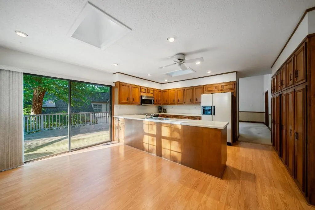 Breakfast Area Overlooks Outdoor Entertaining Deck!