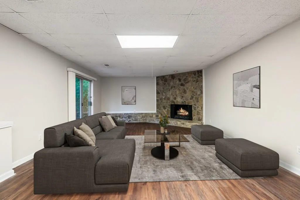 This Picture Was Virtually Staged, But Imagine Your Own Pieces In This Area!