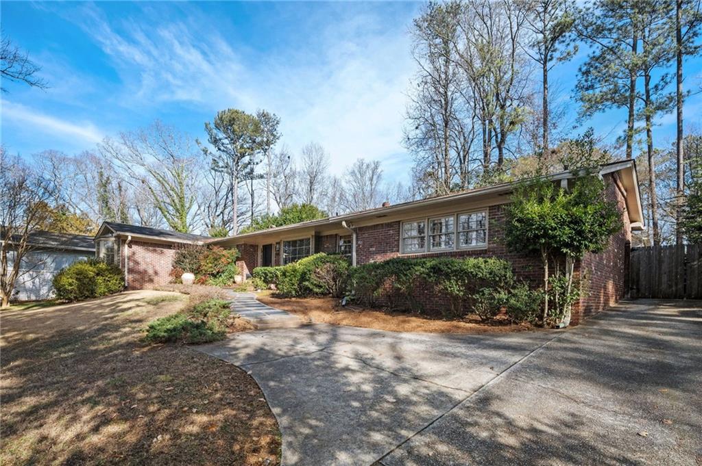 View of ranch-style home