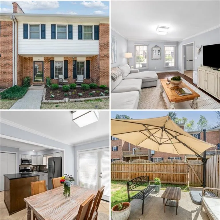 Front patio, Living Room, Kitchen & Dining Rooms, Fenced Back Yard