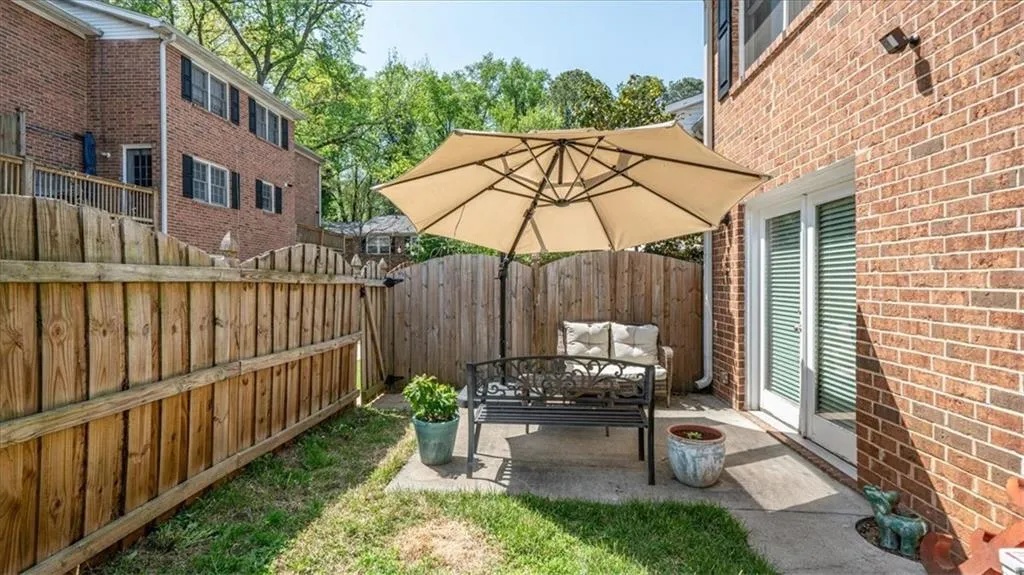 View of yard with a patio area