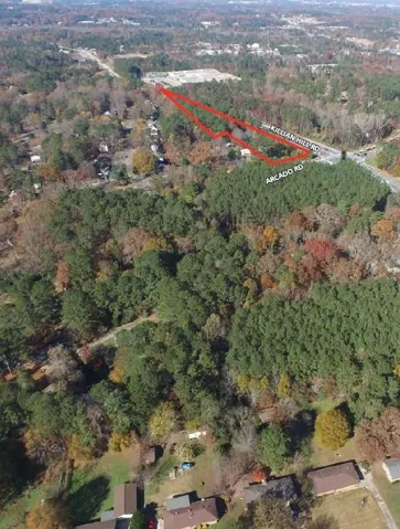 Aerial view of property and surrounding area