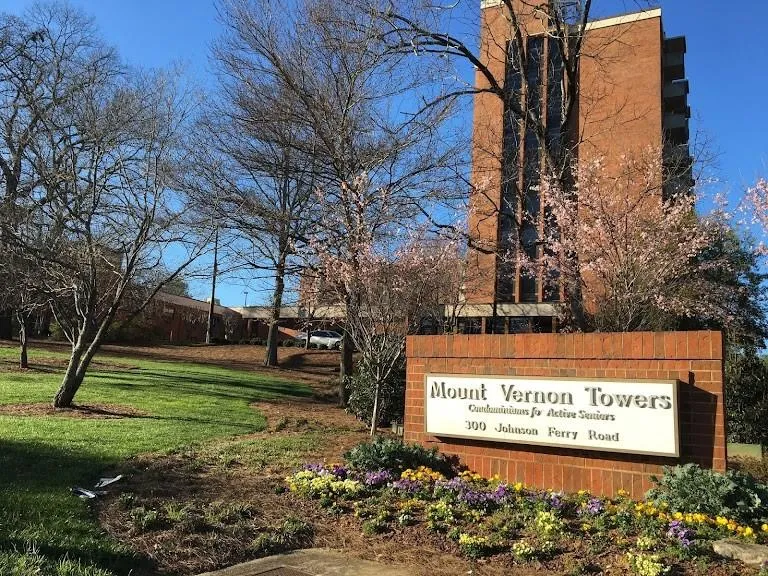 Community sign with a lawn