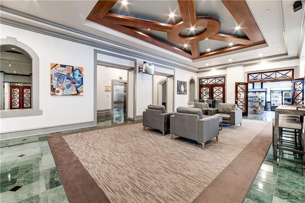View of building lobby