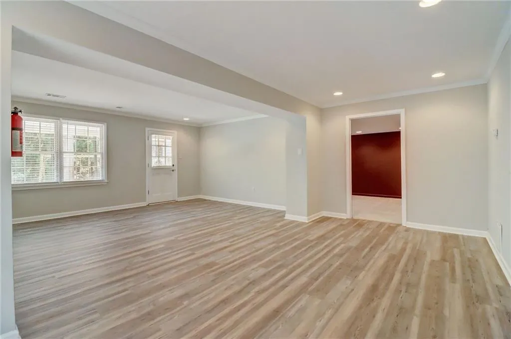 Terrace level hang out area