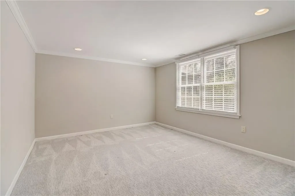 Terrace level room view to backyard