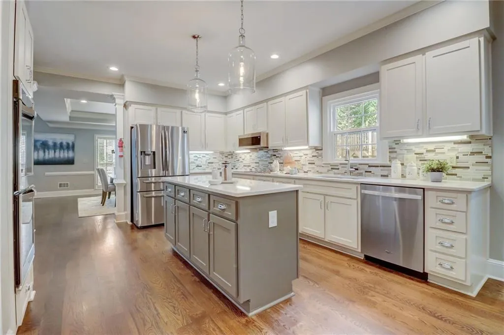 Kitchen from garage entry