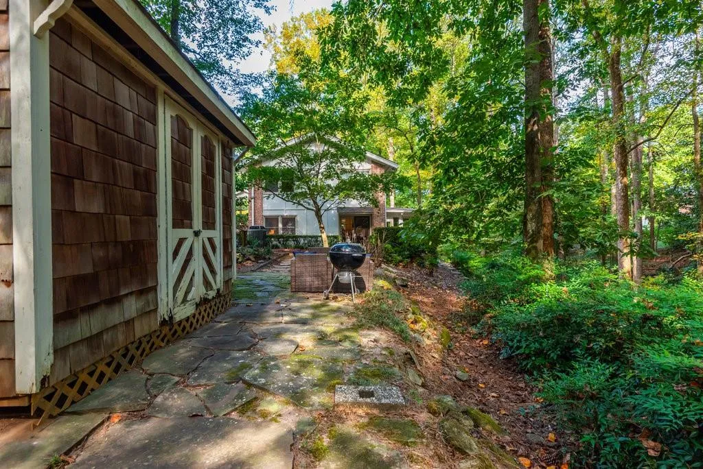 View of yard with a patio