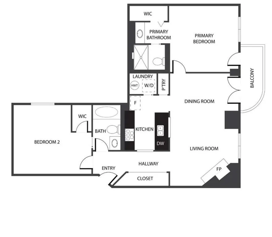 2161 Peachtree Road Apt 706, Atlanta, Georgia 30309, 2 Bedrooms Bedrooms, ,2 BathroomsBathrooms,Residential,For Sale,2161 Peachtree Road Apt 706,7575860