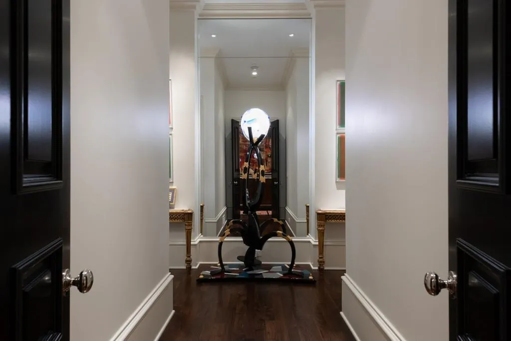 Mirrored entrance to the Primary Suite