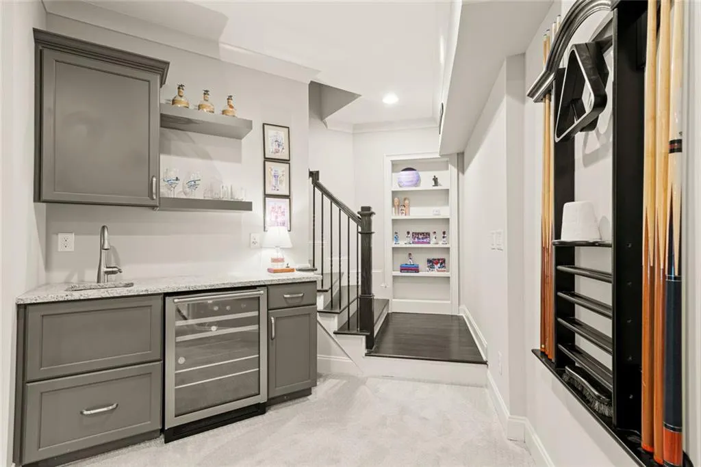 Terrace Level _ wet bar and beverage center