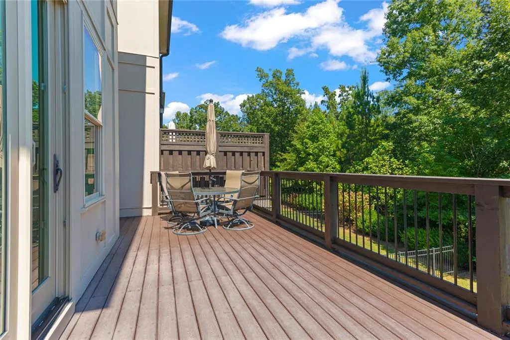 Enormous Deck off main level _ backs to woods for total privacy