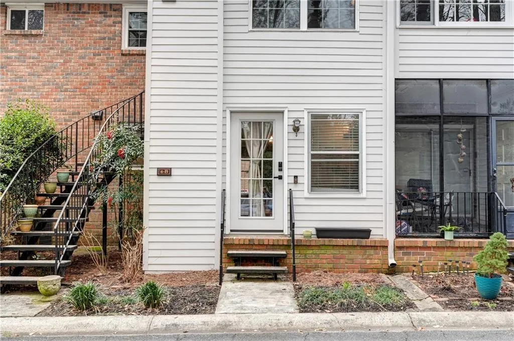 Rear entrance with easy access to parking