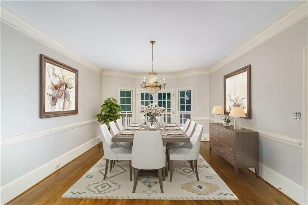 Dining room where holiday memories are made for any size family (virtually staged) Dining room where holiday memories are made for any size family (virtually staged)