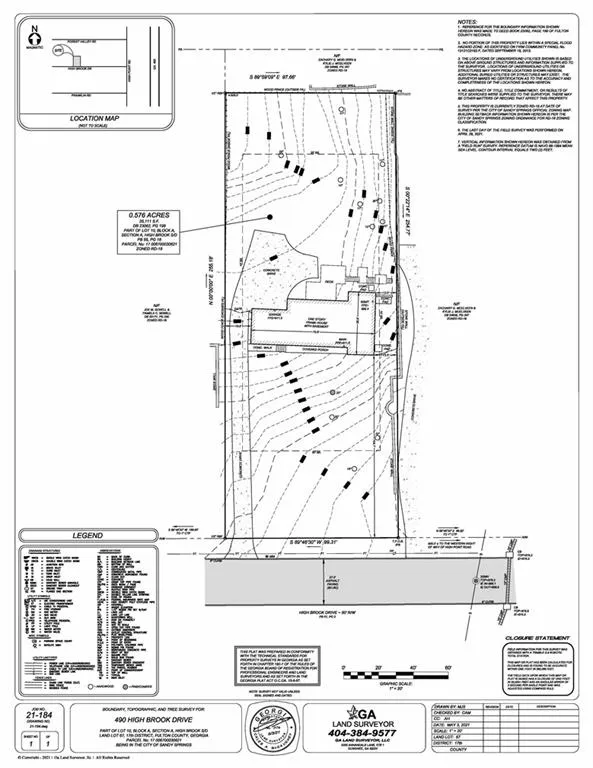 490 High Brook Drive, Sandy Springs, Georgia 30342, ,Land,Sold,490 High Brook Drive,7025240