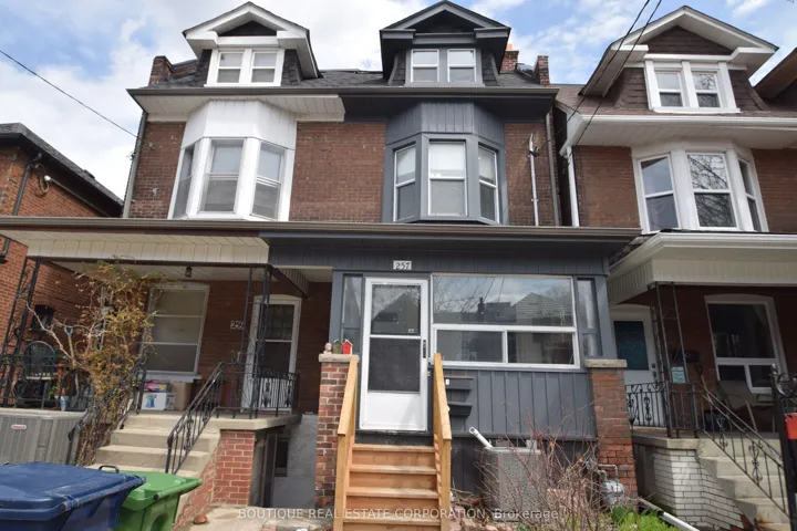 Front view with separate entrance to basement