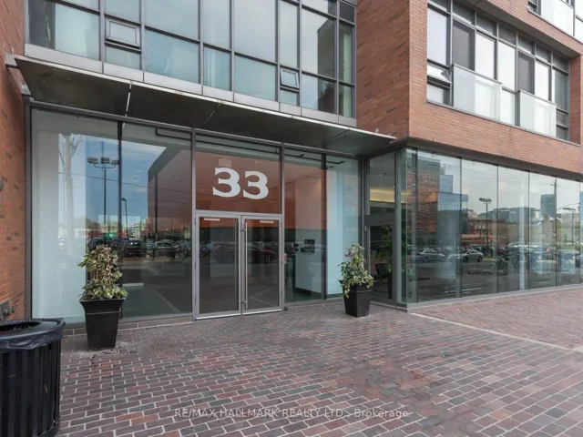 Street-level exterior lobby entrance
