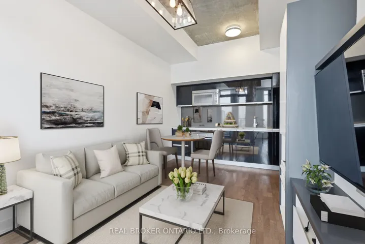 Living, Dining, Kitchen - Virtually Staged