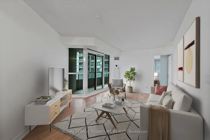 Large Living Area Virtually staged