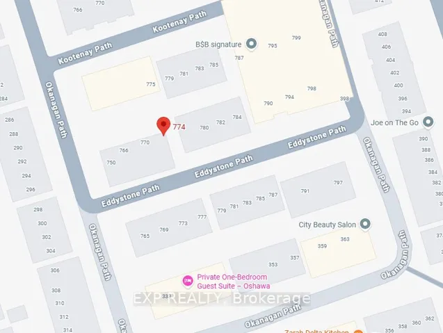 Map Location of lot