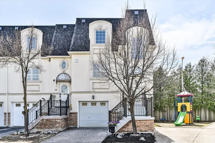 French chateau style end unit!