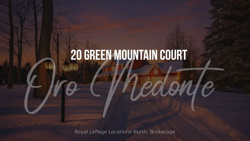 Welcome to 20 Green Mountain Court!
