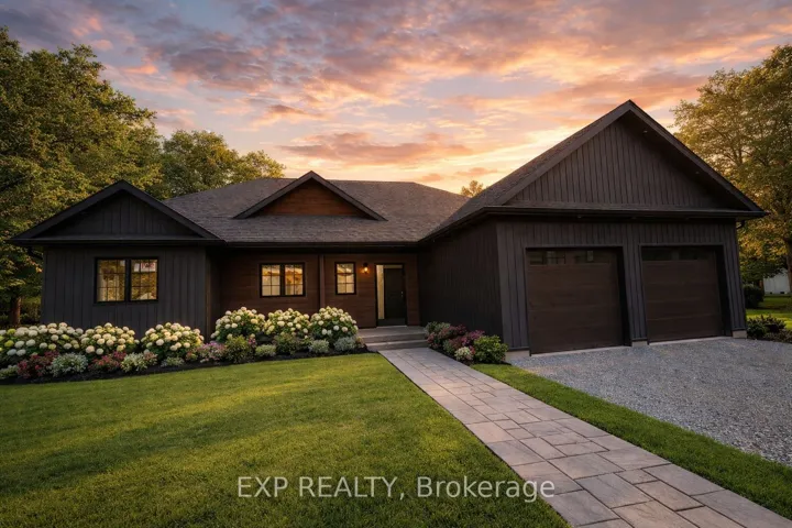 Virtual image of completed front of home