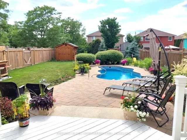 Stunning backyard with inground saltwater pool!