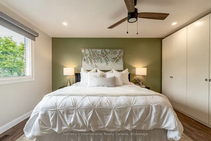 Primary bedroom with build in closet