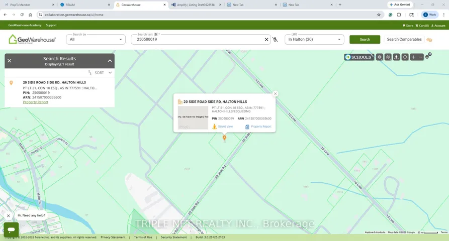 20 Side Road., N/A, Halton Hills, ON L4G 4S7
