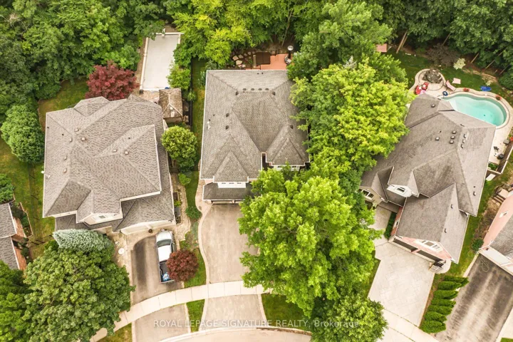 Bird's eye view of lot
