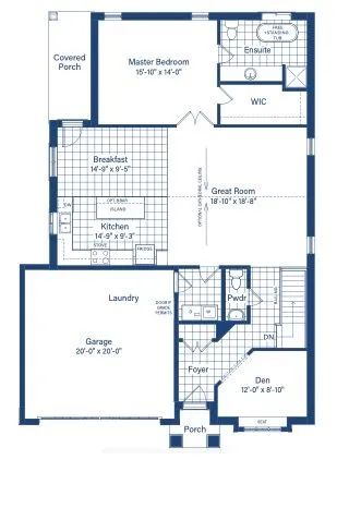 Main Floor - 1 Bedroom Standard
