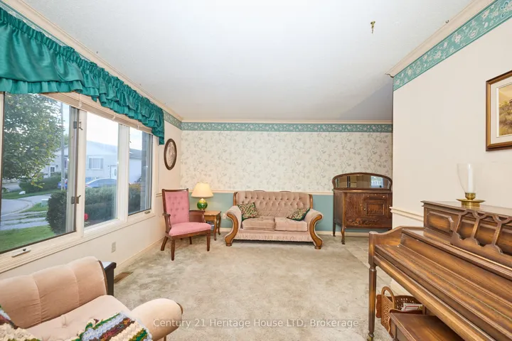 Spacious living room with large window