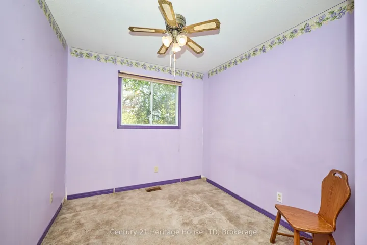 2nd Bedroom with window & ceiling fan
