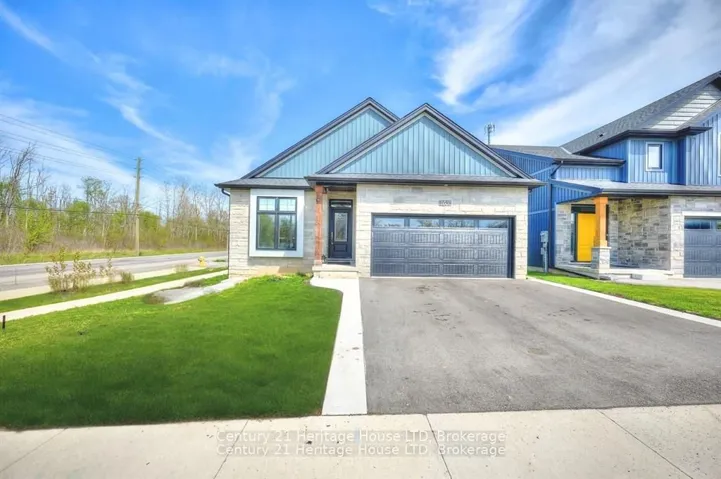 Front view of the property with double garage