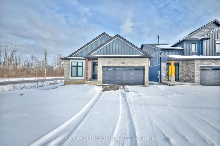 Front of the property in winter
